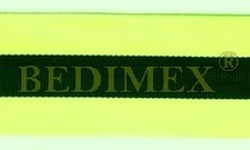 fluorescenn lemovka PES 30 mm zeleno/ern, doprodej