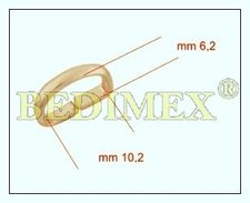vsuvka kovov 10 mm (10x06)-pozlacen