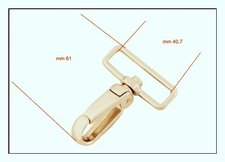 karabinka kovov D0242 - 40 mm pozlacen, Itlie