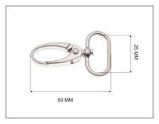 karabinka kovov M 995-25 mm-nikl mat (men)