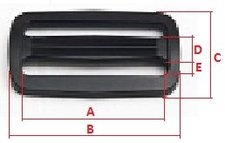 prvlen spona plastov 25 mm ern