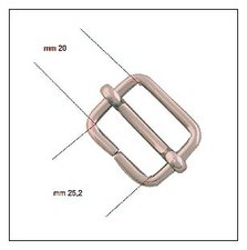 prvlen spona kovov 25 mm (25x20x3,0)-staromosaz