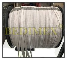 pruženka prádlová plochá (rašlová) 05 mm bílá - cívka 500m-700m, výprodej