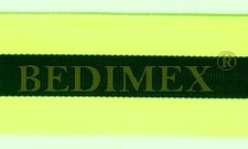 fluorescenční lemovka PES 30 mm zeleno/černá