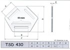 trojhelnkov prvlen spona TSD430-ern